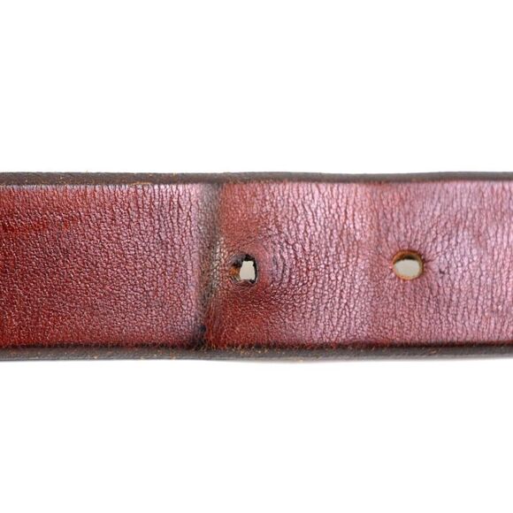 Eddie Bauer BROWN GENUINE LEATHER 1 1/8"Wd CASUAL DRESS MEN'S BELT Sz 42 (65T - Picture 13 of 16